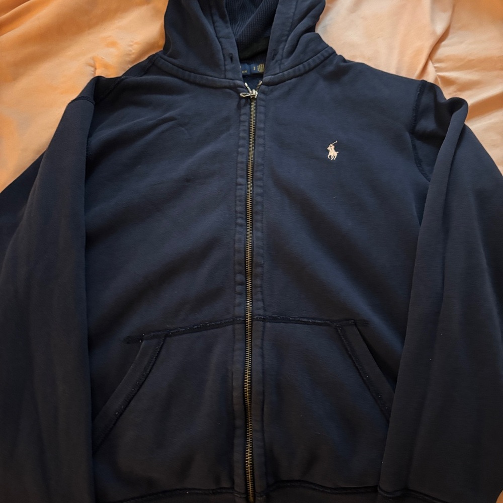 Navy Blue Hoodie with Logo